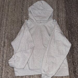 [SOLD] Aritzia Women's Grey and White Hoodie